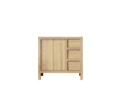 Elizabeth White Oak 36 in. W x 22 in. D Center Sink Bathroom Vanity - Willow Bath and Vanity