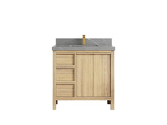 Elizabeth White Oak 36 in. W x 22 in. D Center Sink Bathroom Vanity - photo 38