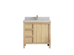 Elizabeth White Oak 36 in. W x 22 in. D Center Sink Bathroom Vanity - photo 36