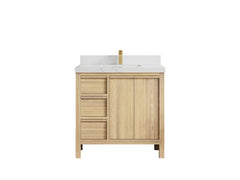 Elizabeth White Oak 36 in. W x 22 in. D Center Sink Bathroom Vanity - photo 34