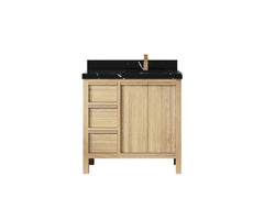 Elizabeth White Oak 36 in. W x 22 in. D Right Offset Sink Bathroom Vanity - photo 8
