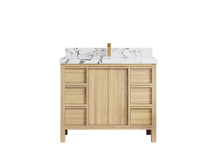 Elizabeth White Oak 42 in. W x 22 in. D Single Sink Bathroom Vanity - photo 45