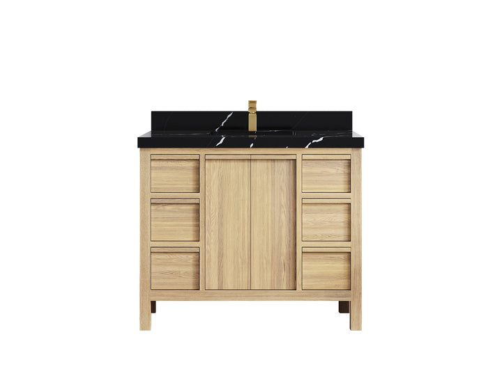 Elizabeth White Oak 42 in. W x 22 in. D Single Sink Bathroom Vanity - photo 13