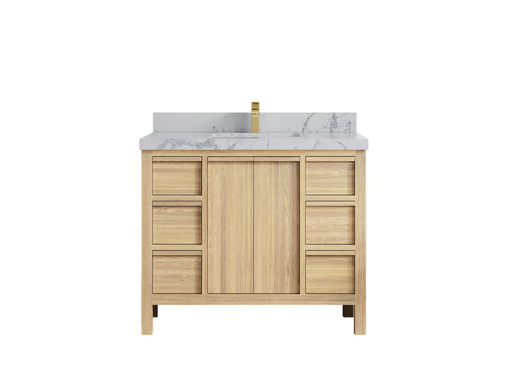 Elizabeth White Oak 42 in. W x 22 in. D Single Sink Bathroom Vanity - photo 47