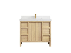 Elizabeth White Oak 42 in. W x 22 in. D Single Sink Bathroom Vanity - photo 49