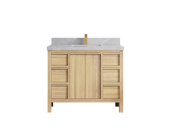 Elizabeth White Oak 42 in. W x 22 in. D Single Sink Bathroom Vanity - photo 37
