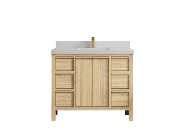 Elizabeth White Oak 42 in. W x 22 in. D Single Sink Bathroom Vanity - photo 27