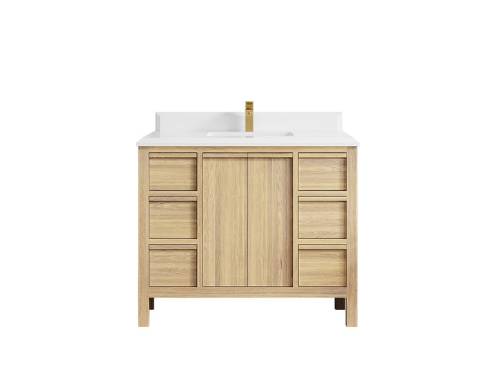 Elizabeth White Oak 42 in. W x 22 in. D Single Sink Bathroom Vanity - photo 33