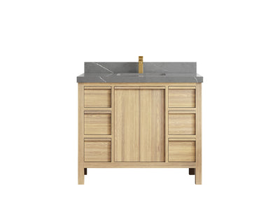 Elizabeth White Oak 42 in. W x 22 in. D Single Sink Bathroom Vanity - Willow Bath and Vanity