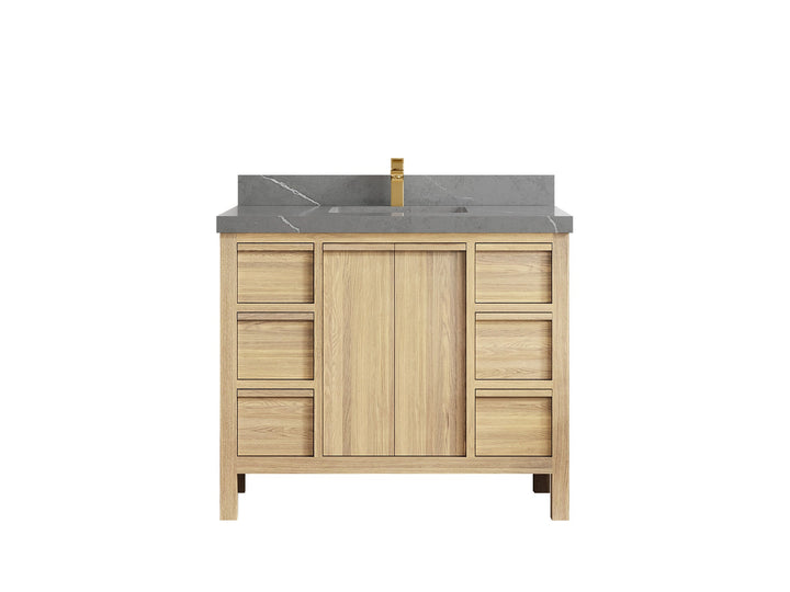 Elizabeth White Oak 42 in. W x 22 in. D Single Sink Bathroom Vanity - photo 39