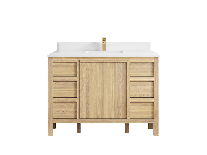 Elizabeth White Oak 48 in. W x 22 in. D Single Sink Bathroom Vanity - photo 30