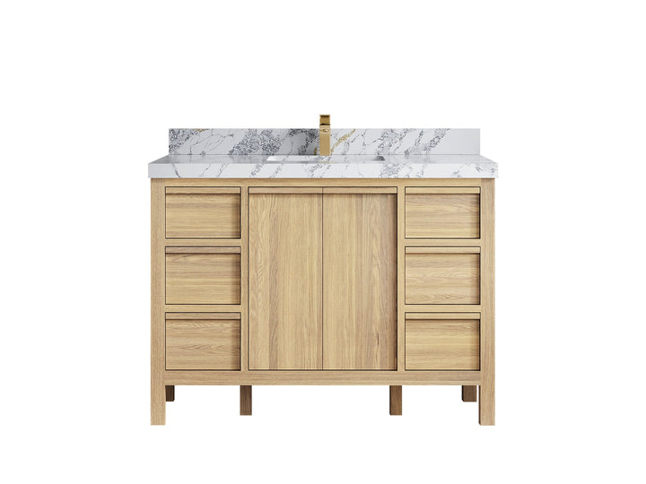 Elizabeth White Oak 48 in. W x 22 in. D Single Sink Bathroom Vanity - photo 18
