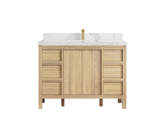 Elizabeth White Oak 48 in. W x 22 in. D Single Sink Bathroom Vanity - photo 16