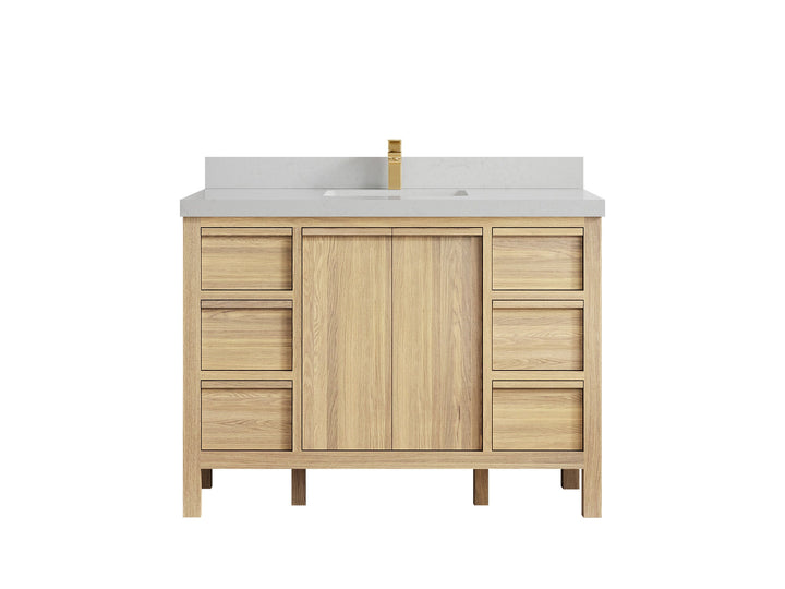 Elizabeth White Oak 48 in. W x 22 in. D Single Sink Bathroom Vanity - photo 24
