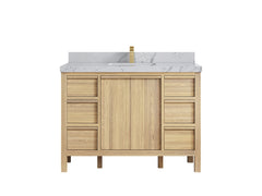 Elizabeth White Oak 48 in. W x 22 in. D Single Sink Bathroom Vanity - photo 44