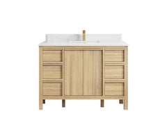 Elizabeth White Oak 48 in. W x 22 in. D Single Sink Bathroom Vanity - photo 28