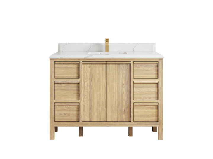 Elizabeth White Oak 48 in. W x 22 in. D Single Sink Bathroom Vanity - photo 26