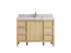 Elizabeth White Oak 48 in. W x 22 in. D Single Sink Bathroom Vanity - photo 40