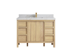 Elizabeth White Oak 48 in. W x 22 in. D Single Sink Bathroom Vanity - photo 20