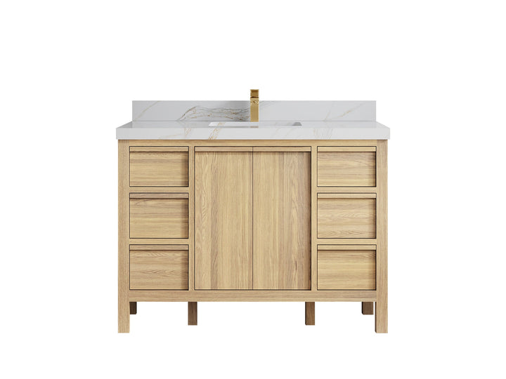 Elizabeth White Oak 48 in. W x 22 in. D Single Sink Bathroom Vanity - photo 20