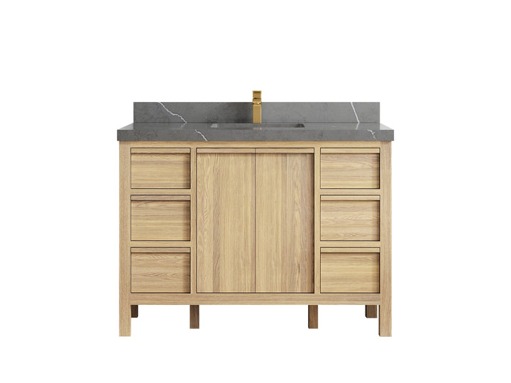 Elizabeth White Oak 48 in. W x 22 in. D Single Sink Bathroom Vanity - photo 36