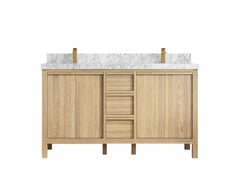 Elizabeth White Oak 60 in. W x 22 in. D Double Sink Bathroom Vanity - photo 20