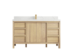 Elizabeth White Oak 60 in. W x 22 in. D Single Sink Bathroom Vanity - photo 17