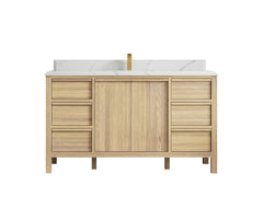 Elizabeth White Oak 60 in. W x 22 in. D Single Sink Bathroom Vanity - photo 29