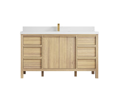 Elizabeth White Oak 60 in. W x 22 in. D Single Sink Bathroom Vanity - photo 49