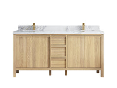 Elizabeth White Oak 72 in. W x 22 in. D Double Sink Bathroom Vanity - photo 37