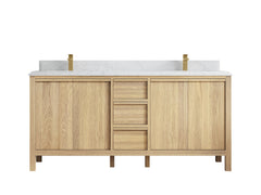 Elizabeth White Oak 72 in. W x 22 in. D Double Sink Bathroom Vanity - photo 15