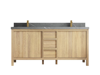 Elizabeth White Oak 72 in. W x 22 in. D Double Sink Bathroom Vanity - Willow Bath and Vanity
