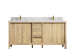 Elizabeth White Oak 72 in. W x 22 in. D Double Sink Bathroom Vanity - photo 13