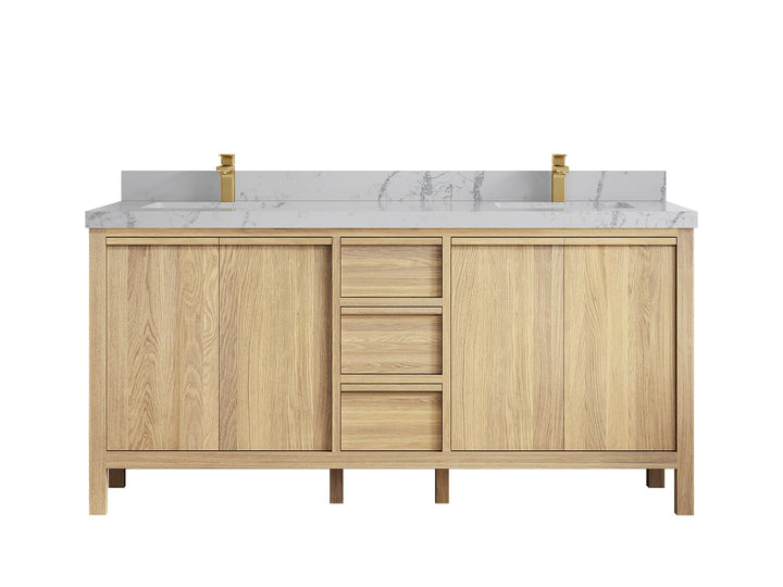 Elizabeth White Oak 72 in. W x 22 in. D Double Sink Bathroom Vanity - photo 41