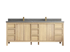 Elizabeth White Oak 84 in. W x 22 in. D Double Sink Bathroom Vanity - photo 39