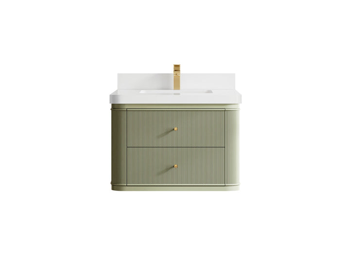 Hampton Floating 30 in. W x 22 in. D Single Sink Bathroom Vanity - photo 10