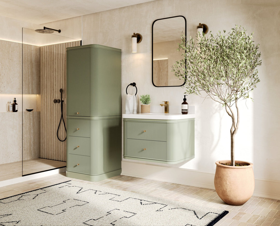 Hampton Floating 30 in. W x 22 in. D Single Sink Bathroom Vanity - Willow Bath and Vanity