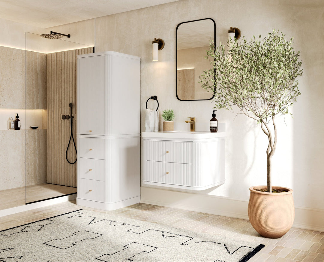 Hampton Floating 30 in. W x 22 in. D Single Sink Bathroom Vanity - Willow Bath and Vanity
