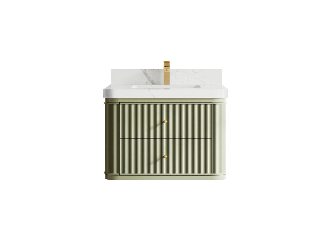 Hampton Floating 30 in. W x 22 in. D Single Sink Bathroom Vanity | 
              
                Evergreen
                
                  
             - HMP-FLT-CAB-EGN-29 - photo №6