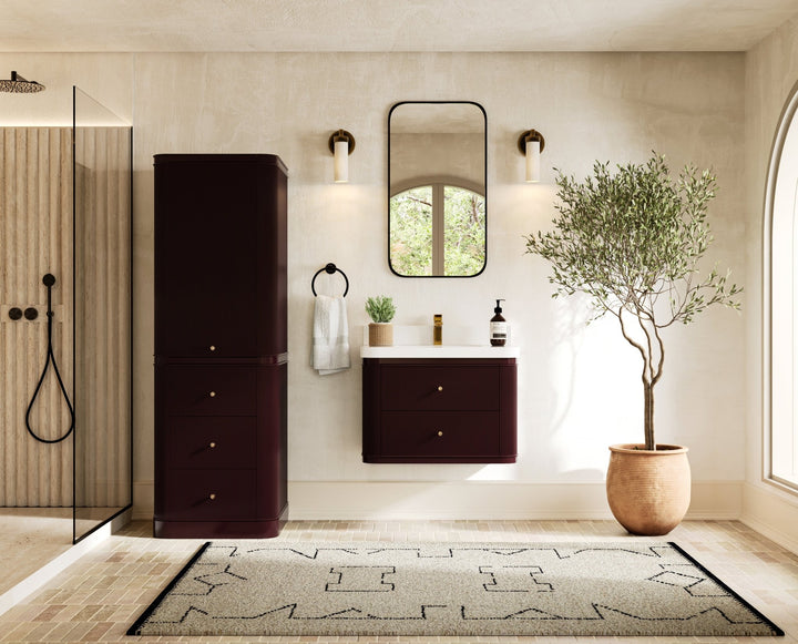 Hampton Floating 30 in. W x 22 in. D Single Sink Bathroom Vanity - photo 4