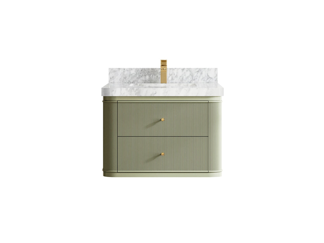 Hampton Floating 30 in. W x 22 in. D Single Sink Bathroom Vanity | 
              
                Evergreen
                
                  
             - HMP-FLT-CAB-EGN-29 - photo №5