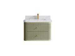 Hampton Floating 30 in. W x 22 in. D Single Sink Bathroom Vanity - photo 8