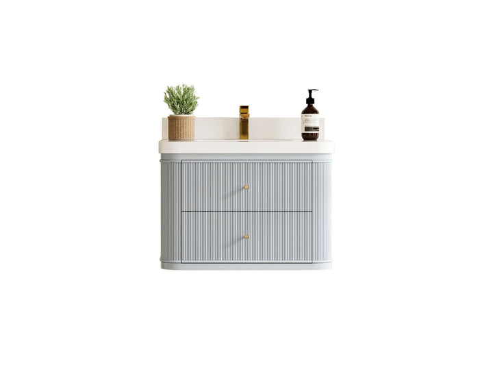 Hampton Floating 30 in. W x 22 in. D Single Sink Bathroom Vanity - photo 1