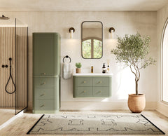 Hampton Floating 36 in. W x 22 in. D Center Sink Bathroom Vanity - photo 5