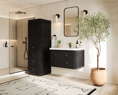 Hampton Floating 36 in. W x 22 in. D Center Sink Bathroom Vanity - photo 2