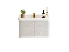 Hampton Floating 36 in. W x 22 in. D Center Sink Bathroom Vanity - photo 1