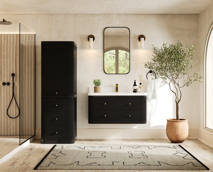 Hampton Floating 42 in. W x 22 in. D Single Sink Bathroom Vanity - photo 1