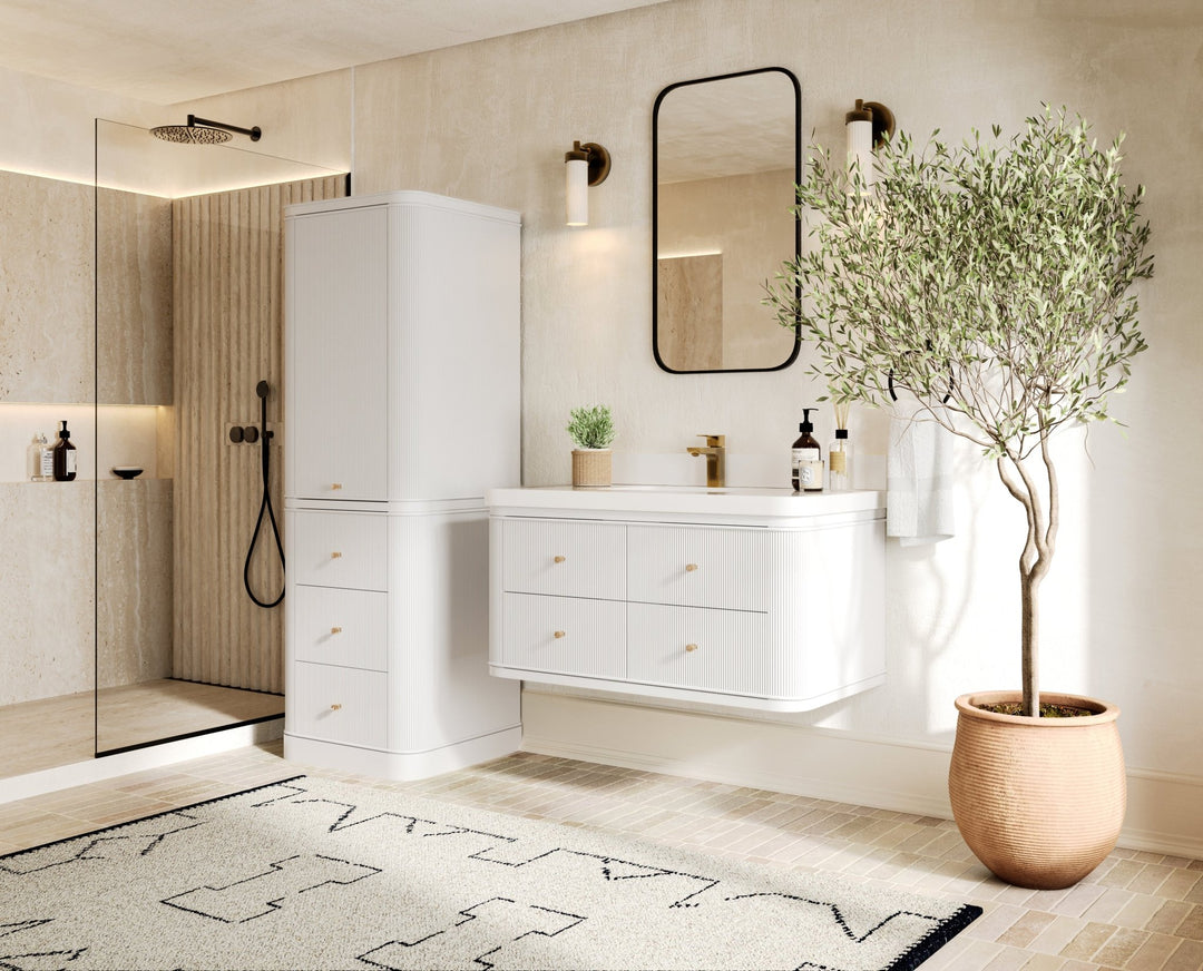 Hampton Floating 42 in. W x 22 in. D Single Sink Bathroom Vanity - Willow Bath and Vanity