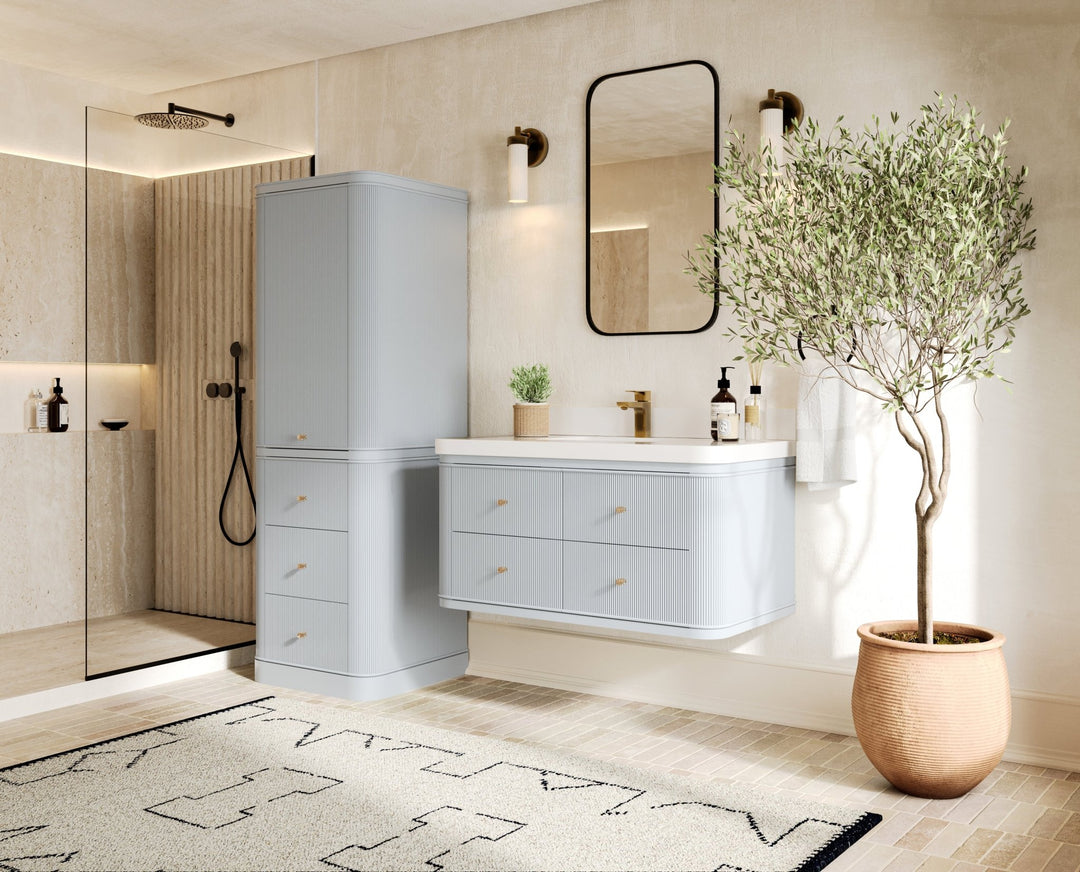 Hampton Floating 42 in. W x 22 in. D Single Sink Bathroom Vanity - Willow Bath and Vanity