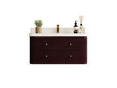 Hampton Floating 42 in. W x 22 in. D Single Sink Bathroom Vanity - photo 1